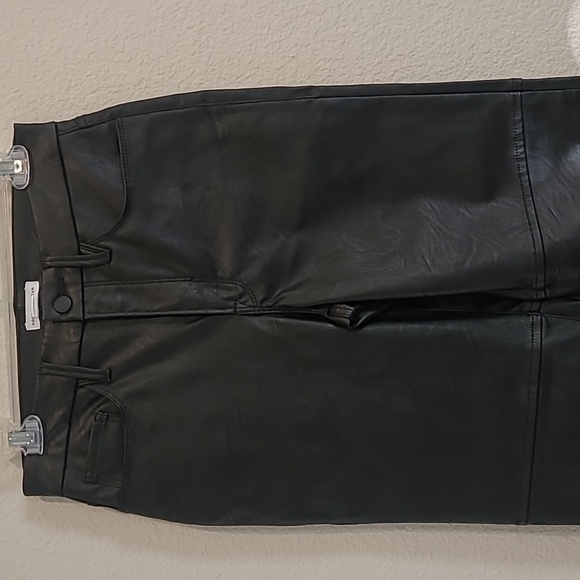 Good American Black Faux Leather Pants Size 4/27 - Picture 4 of 11